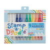 OOLY STAMP-A-DOODLE DOUBLE-ENDED MARKERS- SET OF 12