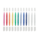 STAMP-A-DOODLE DOUBLE-ENDED MARKERS- SET OF 12