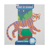 OOLY COLORIFIC CANVAS PAINT BY NUMBER KIT- TERRIFIC TIGER