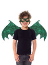 GREEN DRAGON WINGS AND MASK SET