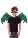 GREEN DRAGON WINGS AND MASK SET