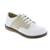 FOOTMATES CHEER OXFORD WHITE & ECRU
