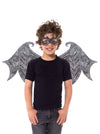 BLACK DRAGON WINGS AND MASK SET
