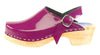 PURPLE PATENT LEATHER CLOG