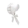 BELLEFAIRE BONNET - WHITE DIXIE DOT