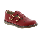 FOOTMATES DANIELLE DOUBLE STRAP MARY JANE APPLE RED