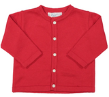 Classic Knit Cardigan Red