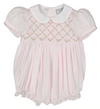 Diamond Smocked Rosebud Bubble