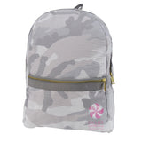 SNOW CAMO SEERSUCKER MEDIUM BACKPACK