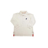 PRIM & PROPER LONG SLEEVE POLO - PALMETTO PEARL