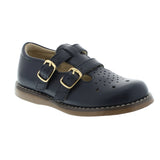 FOOTMATES DANIELLE DOUBLE STRAP MARY JANE NAVY