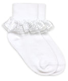 FRILLY RUFFLE LACE TURN CUFF SOCKS 1 PAIR