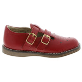 FOOTMATES DANIELLE DOUBLE STRAP MARY JANE APPLE RED