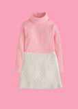 BISBY RIBBED TURTLENECK - PINK