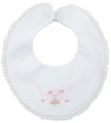 VINTAGE BOW COLLECTION LACE TRIM BIB