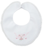 VINTAGE BOW COLLECTION LACE TRIM BIB
