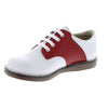FOOTMATES CHEER OXFORD WHITE & RED