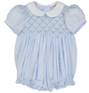 Diamond Smocked Rosebud Bubble