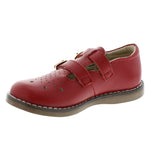 FOOTMATES DANIELLE DOUBLE STRAP MARY JANE APPLE RED