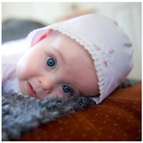 Vintage Bow & Lace Bonnet