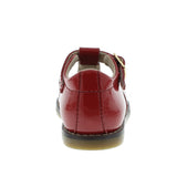 FOOTMATES HARPER T-STRAP RED PATENT