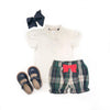LITTLE MISS PRIM & PROPER POLO - PALMETTO PEARL