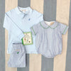 LONG SLEEVE PRIM & PROPER POLO - BUCKHEAD BLUE