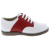 FOOTMATES CHEER OXFORD WHITE & RED