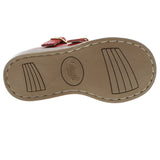 FOOTMATES DANIELLE DOUBLE STRAP MARY JANE APPLE RED