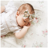 FLORAL BULLIONS & LACE ROMPER