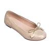 SCALLOPED BALLERINA - SUEDE GOLD