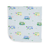 BABY BUGGY BLANKET - BAY HILL BUGGY WITH WORTH AVENUE WHITE
