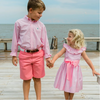 GINGHAMS GALORE JACKIE DRESS IN PINK