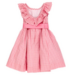 GINGHAMS GALORE JACKIE DRESS IN PINK
