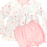 JAMES & LOTTIE EVIE LONG SLEEVE BALLET BLOOMER SET