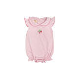 BILTMORE BUBBLE - PALM BEACH PINK WITH STRAWBERRY EMBROIDERY