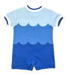 BLUE SHORTALL WITH WHALES