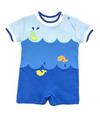 BLUE SHORTALL WITH WHALES