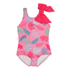 BROOKHAVEN BOW BATHING SUIT - CAICOS CANOPY WITH POMPANO PUNCH