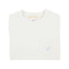 CARTER CREWNECK - SARATOGA STONE WITH BUCKHEAD BLUE STORK