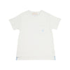 CARTER CREWNECK - SARATOGA STONE WITH BUCKHEAD BLUE STORK