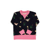 CASSIDY COMFY CREWNECK - MONTGOMERY MALLARD WITH HAMPTONS HOT PINK