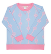 CASSIDY COMFY CREWNECK - NO BOW, NO GO WITH HAMPTONS HOT PINK