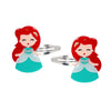 CUTE DOLL RED HAIR SNAP CLIPS (PAIR)