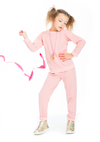 BISBY PINK DOT SWEATPANT SET