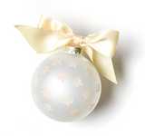 FLORAL FLOWER GIRL GLASS ORNAMENT