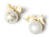 FLORAL FLOWER GIRL GLASS ORNAMENT