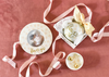 BLUSH FLORAL FLOWER GIRL ROUND FRAME