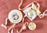BLUSH FLORAL FLOWER GIRL ROUND FRAME