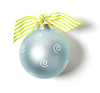 FOR THIS CHILD BLUE GLASS ORNAMENT